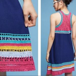 Akemi + Kim Blue Crochet Dress